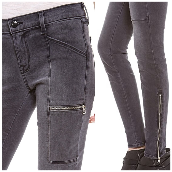 J Brand Kassidy Moto Zipper Jeans 24 - Picture 6 of 7